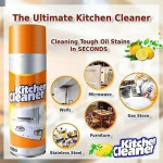 Kitchen Cleaner Spray Oil & Grease Stain Remover Stove Chimney Cleaner Foam Spray Degreaser Spray Non flamable Non Toxic for grill window kitchen.