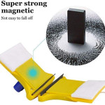 Magnetic Window Cleaner Double-Side Glazed Two Sided Glass Cleaner Wiper with 2 Extra Cleaning Cotton Cleaner Squeegee Washing Equipment House