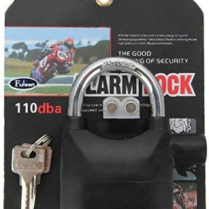 Mistico Alarm Lock Padlock Anti-Theft Security System Door Motor Bike Bicycle 110dB with Keys Bicycle Lock Safety Lock  (Black)