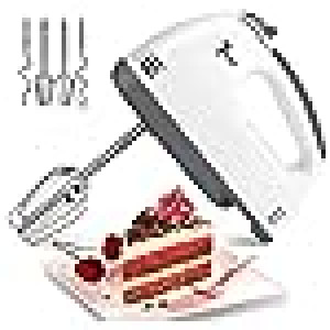 Blender Electric Hand Mixer for Kitchen with 7 Speed Options Portable Handheld Kitchen Whisk, Lightweight Handheld Beater with Stainless Steel Whisk.