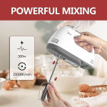 Blender Electric Hand Mixer for Kitchen with 7 Speed Options Portable Handheld Kitchen Whisk, Lightweight Handheld Beater with Stainless Steel Whisk.
