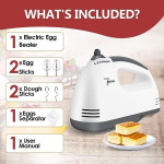 Blender Electric Hand Mixer for Kitchen with 7 Speed Options Portable Handheld Kitchen Whisk, Lightweight Handheld Beater with Stainless Steel Whisk.