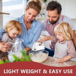 Blender Electric Hand Mixer for Kitchen with 7 Speed Options Portable Handheld Kitchen Whisk, Lightweight Handheld Beater with Stainless Steel Whisk.