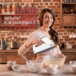 Blender Electric Hand Mixer for Kitchen with 7 Speed Options Portable Handheld Kitchen Whisk, Lightweight Handheld Beater with Stainless Steel Whisk.