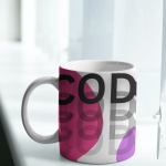 White Printed Mug - Coder