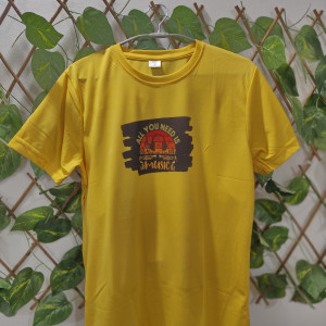 Yellow T-shirt Printed - All You Need Music.