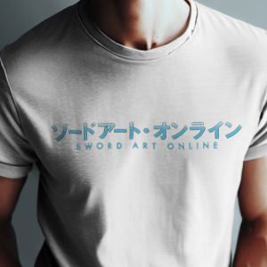 T-Shirt Dual Side Printed - Sward Art Online Printed T-Shirt