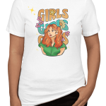 Attractive Round Neck T-Shirt - For Girls