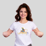 Happy Janmashtami Printed Girl T-shirt - Krishna With Murli