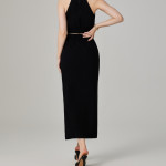 Black Bodycon Coctail Party Dress