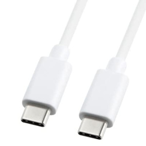 White Type C to Type C Charging Cable