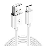 White Type C Charging Cable