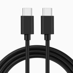 Black Type C to Type C Charging Cable