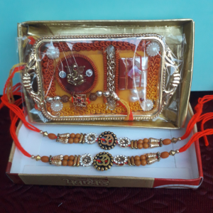 Rakhi Pack of Three With Plate