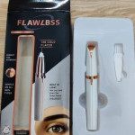 Flawless Eyebrow Trimmer for women. Pless, Touch sensitive,18K Gold Platted Battery operated Eyebrow Hair Remover For women (Non rechargeable)