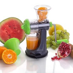 Non-Electric Small Handy Fruit Juicer for Fruit & Vegetables with Steel Handle and Vacuum Locking System - Multicolor (Mini Juicer Pro)