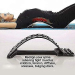 Back Stretching Device | Back Massager for Bed & Chair & Car | Multi-Level Lumbar Support Stretcher Spinal | Lower and Upper Muscle Pain Relief.