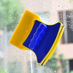 Magnetic Window Cleaner Double-Side Glazed Two Sided Glass Cleaner Wiper with 2 Extra Cleaning Cotton Cleaner Squeegee Washing Equipment House