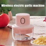 Electric Mini Chopper with USB - Portable Small Food Processor for Garlic/Chili/Ginger/Onion ( Pink ) Vegetable Chopper.