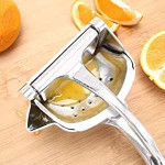 Hand Press Juicer Machine Aluminium Manual Fruit Squeezer Orange Juicer Heavy Duty Multipurpose Manual Juicer Machine for Fruits, Ergonomic.