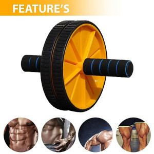 Ab Roller | Ab Exerciser | Abdominal Exerciser for Abs Workout | Ab Wheel for Core Workout | Ab Roller Wheel for Home Gym | Ab Roller for Men