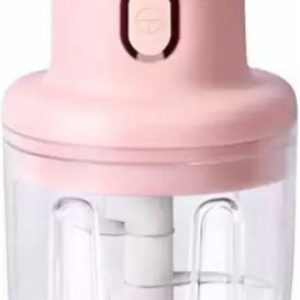 Electric Mini Chopper with USB - Portable Small Food Processor for Garlic/Chili/Ginger/Onion ( Pink ) Vegetable Chopper.