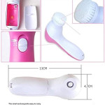 Women 5 in 1 Portable Electric Facial Cleaner Battery Powered Multifunction Massager, Face Massage Machine For Face, Facial Machine, Beauty Massager