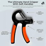 Hand Grip Workout Strengthener, Adjustable Hand Gripper for Men & Women for Gym Workout Hand Exercise Equipment to Use in Home for Forearm Exercise