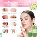 Ice Roller For Face Women skin glowing facial massage leakproof roller (Pink color).