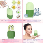 Ice Roller For Face Women skin glowing facial massage leakproof roller (Pink color).