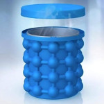 Ice Cube Maker Genie,Silicone Ice Bucket/The Revolutionary Space Saving Ice Cube Mold.