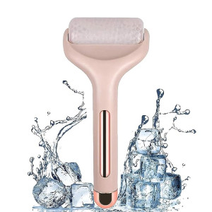 Ice Roller Massager Face Cooling Neck Skin Tightening Roller Brighten Complexion and Reduce Anti- Wrinkles Facial Skin Lifting, Under Eye Puffiness.