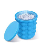 Ice Cube Maker Genie,Silicone Ice Bucket/The Revolutionary Space Saving Ice Cube Mold.