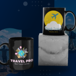 Black Printed Mug- Mug For Pro traveller