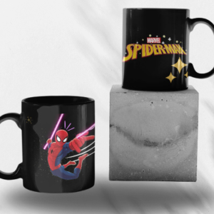 Black Printed Mug- Spider Man Printed Mug