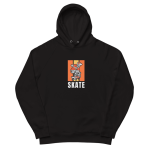 Men Full Sleeve - Black Hoodie - Skate Text Printed Graphic Design