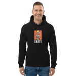 Men Full Sleeve - Black Hoodie - Skate Text Printed Graphic Design