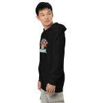 Men Full Sleeve - Black Hoodie - Rimberio Apparel Text Printed Graphic Design