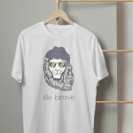 Unisex Printed T-Shirt - Be Brave Printed T-Shirt.