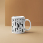 White Printed Mug - I Am Just Here For Code Written