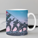 White Printed Mug - Special Hero Indian Army With Flag