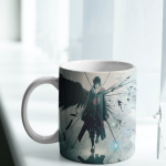 White Printed Mug - Anime Angel Series