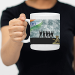 White Printed Mug- Bharat Navy Printed Mug