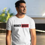 T-Shirt Dual Side Printed - Money Heist Printed T-Shirt