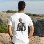 T-Shirt Dual Side Printed - Dragon Boll Z Vegeta Printed T-Shirt