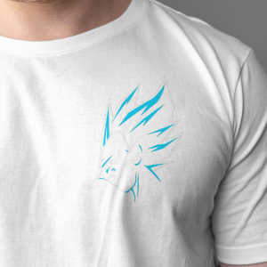 T-Shirt Dual Side Printed - Dragon Boll Z Vegeta Printed T-Shirt