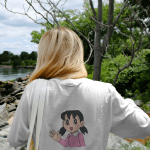 T-Shirt Dual Side Printed - Doraemon Shizuka Printed T-Shirt