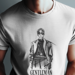 T-Shirt Printed - Gentleman Printed T-Shirt.