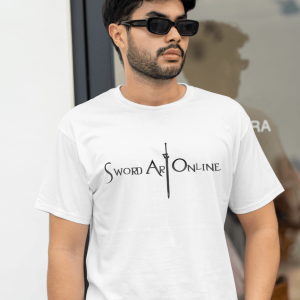 T-Shirt Dual Side Printed - Sward Art Online Printed T-Shirt