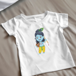 Single Side Printed T-shirt - Bal Krishna T-Shirt For Kids